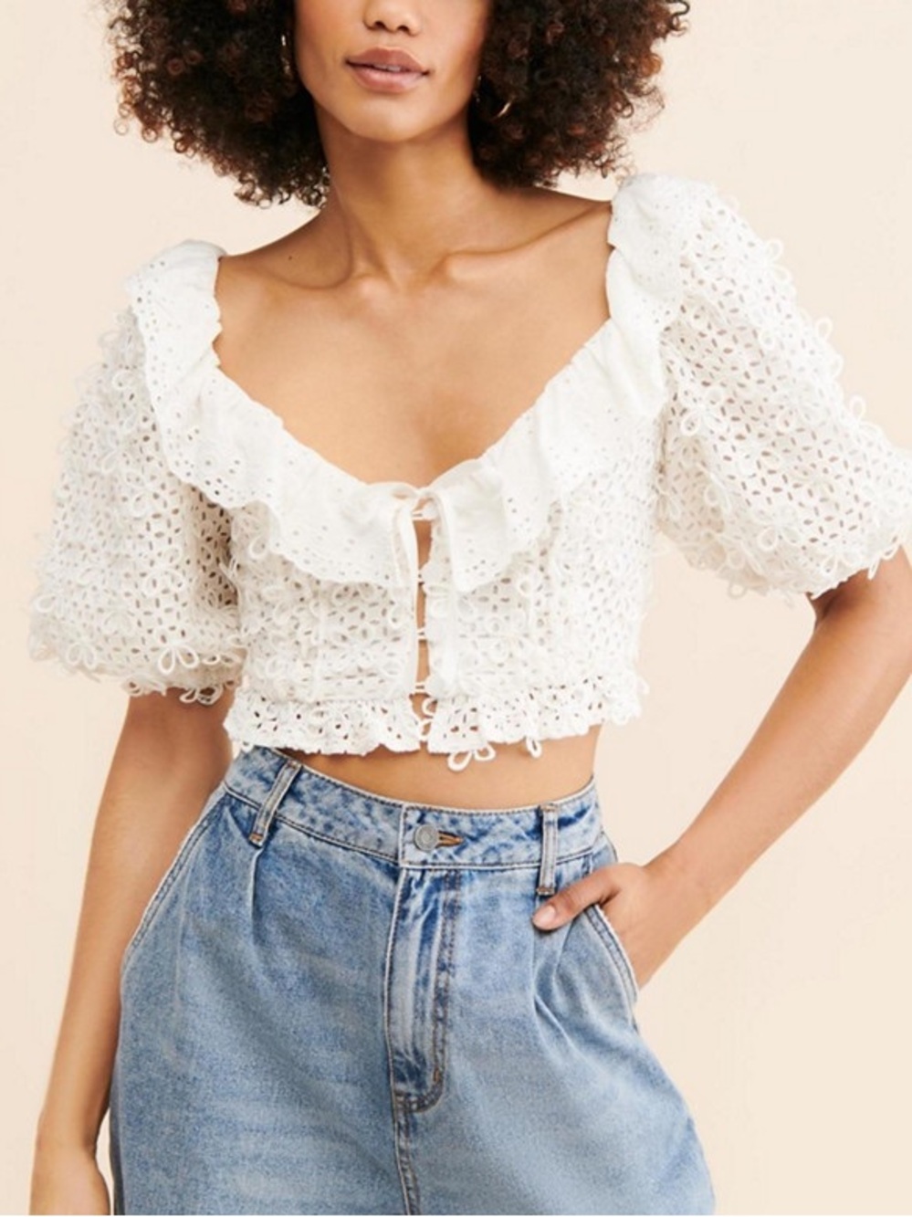 For Love & Lemons Cassie Crop Top NEW